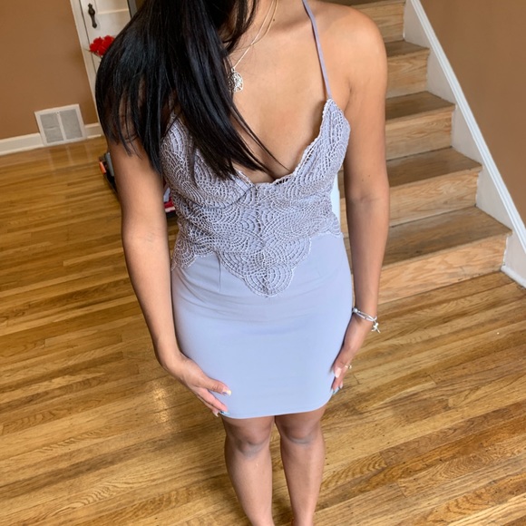 Light grey/ Silver Dress - Picture 5 of 5